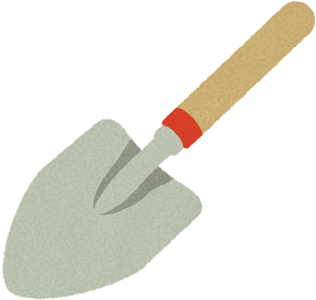 農業体験 スコップ イラスト